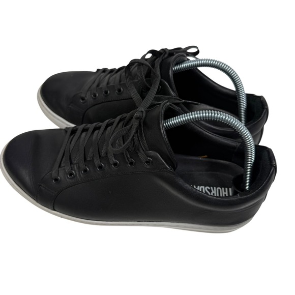 Thursday Everyday Men's Black Leather Sneakers Size 9.5 Wide - Picture 6 of 9